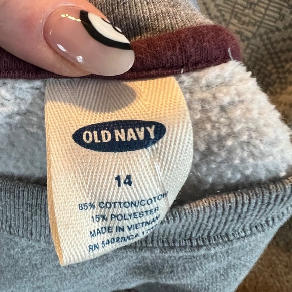 Old Navy vintage winter sport ski graphic crew neck boys size 14 - Picture 3 of 4